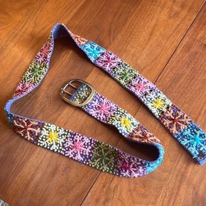 Sundance Jenny Krauss Embroidered Belt Large